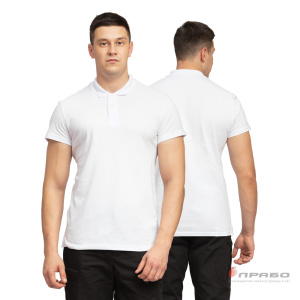 Рубашка «Поло» с коротким рукавом белая. Артикул: Трик1031. Цена от 891 р.