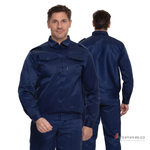 Костюм мужской «Альфа» синий (куртка и брюки) для охранников. Артикул: Охр102. Цена от 2 330 р. в г. Уфа