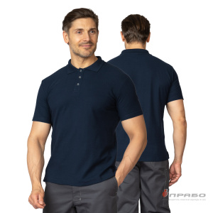 Рубашка «Поло» с коротким рукавом синяя. Артикул: Трик1031. Цена от 891 р.