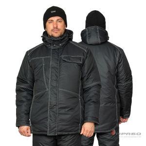 Куртка мужская утеплённая «Викинг» чёрная. Артикул: 9643. Цена от 9 110 р. в г. Уфа