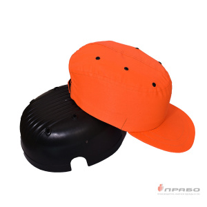 Каскетка-бейсболка защитная с вставкой из ударопрочного пластика оранжевая. Артикул: 9728. Цена от 494 р.