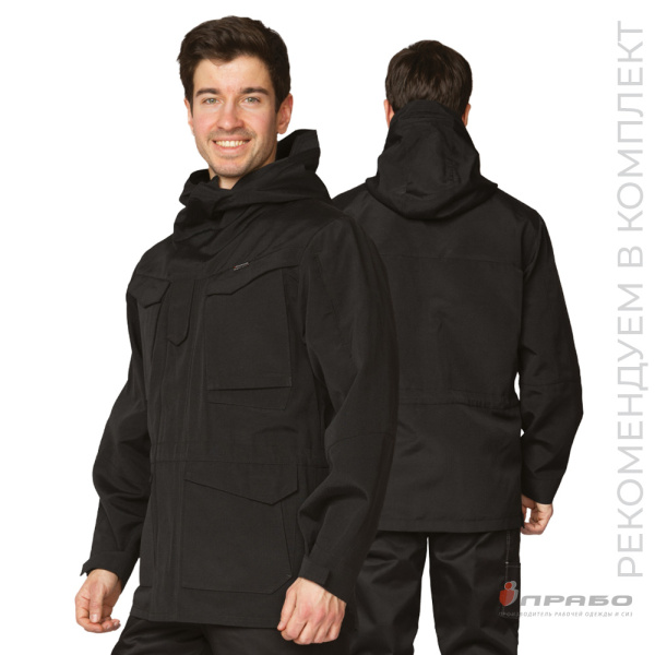 Артикул: Кур215. Наименование: Куртка мужская демисезонная «Камелот» чёрная. Сезонность: демисезон. Ценовой сегмент: стандарт. #REGION_MIN_PRICE# в Уфе. Заказ на PRABO.РУ