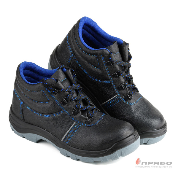 Ботинки кожаные «Викинг-13/1» с подошвой ПУ/ТПУ чёрные. Артикул: Кож153. #REGION_MIN_PRICE# в г. Уфа