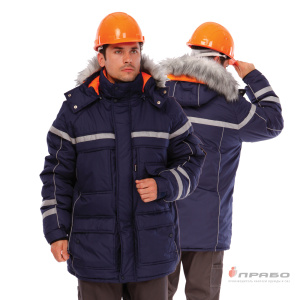 Куртка мужская утеплённая «Аляска 2018» тёмно-синяя. Артикул: Кур210а. Цена от 4 870 р. в г. Уфа