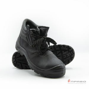 Ботинки кожаные «Мастер Prof EU-S1» с подошвой ПУ и МП чёрные. Артикул: Бот012. Цена от 994 р. в г. Уфа