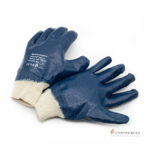 Перчатки с полным нитриловым обливом и манжетой резинка Scaffa NBR1530. Артикул: 9954. Цена от 206 р.