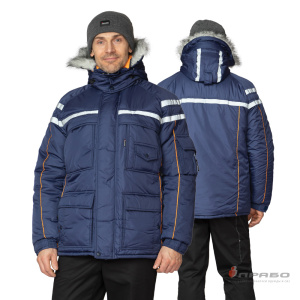 Куртка мужская утеплённая «Аляска» тёмно-синяя. Артикул: Кур210 . Цена от 4 730 р. в г. Уфа