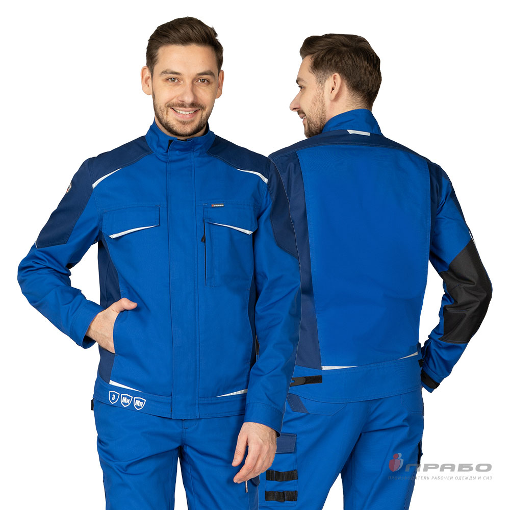 Куртка мужская летняя «Сюрвейер Смарт» василёк/тёмно-синий. Артикул: 12937. Цена от 4 360,00 р. в г. Уфа