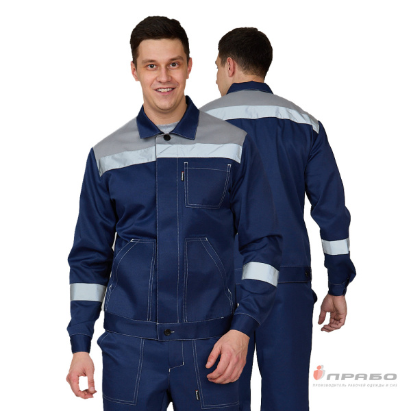 Костюм мужской «Пантеон СОП» синий/серый (куртка и брюки). Артикул: Кос118с. #REGION_MIN_PRICE# в г. Уфа