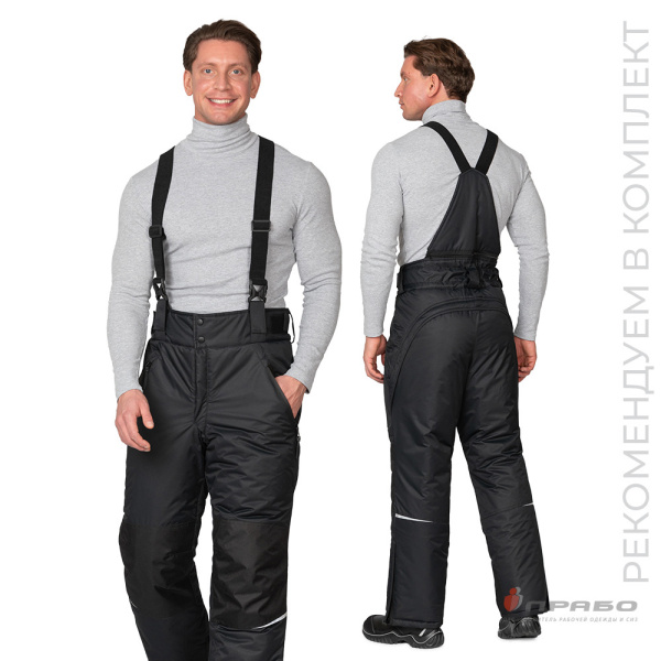 Брюки мужские утеплённые «Сюрвейер» чёрные. Артикул: 10935. #REGION_MIN_PRICE# в г. Уфа