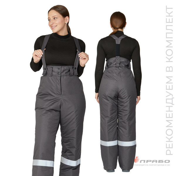 Брюки женские утеплённые «Онега» серые. Артикул: 11239. #REGION_MIN_PRICE# в г. Уфа