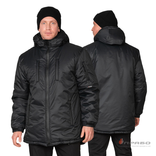 Куртка мужская утеплённая «Вегард» чёрная. Артикул: 10827. #REGION_MIN_PRICE# в г. Уфа