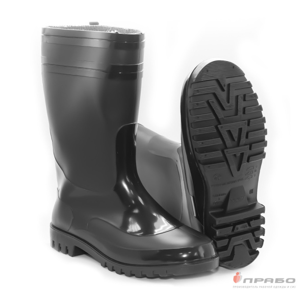 Сапоги мужские ПВХ «Sardonix 165-01» чёрные (30 см). Артикул: Пвх158. #REGION_MIN_PRICE# в г. Уфа