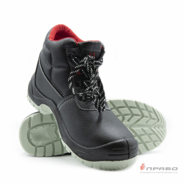 Ботинки кожаные «Скорпион-1201М» с подошвой ПУ/ТПУ и МП чёрные. Артикул: Кож301. #REGION_MIN_PRICE# в г. Уфа